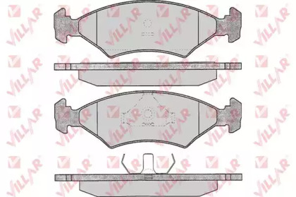 Комплект тормозных колодок, дисковый тормоз VILLAR 626.0233