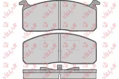 Комплект тормозных колодок VILLAR 626.0250