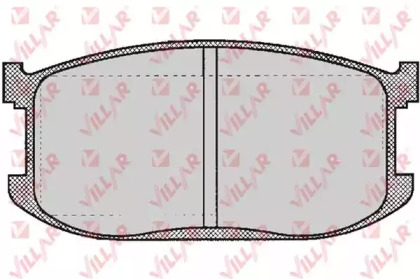Комплект тормозных колодок VILLAR 626.0253