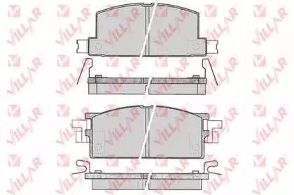 Комплект тормозных колодок VILLAR 626.0287