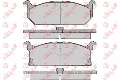Комплект тормозных колодок VILLAR 626.0291