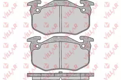 Комплект тормозных колодок VILLAR 626.0307