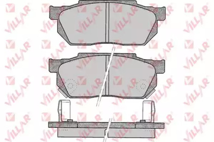 Комплект тормозных колодок VILLAR 626.0322