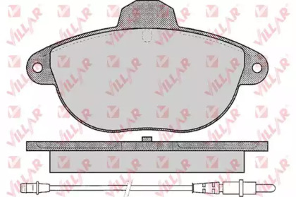 Комплект тормозных колодок VILLAR 626.0345