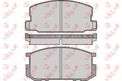Комплект тормозных колодок VILLAR 626.0416