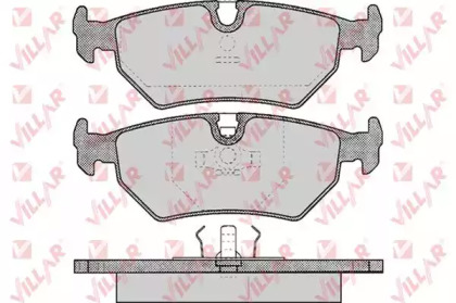 Комплект тормозных колодок VILLAR 626.0418