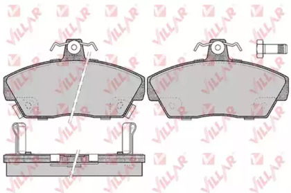 Комплект тормозных колодок VILLAR 626.0429