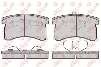 Комплект тормозных колодок VILLAR 626.0458