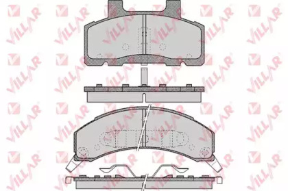 Комплект тормозных колодок VILLAR 626.0460