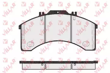 Комплект тормозных колодок VILLAR 626.0473