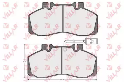 Комплект тормозных колодок VILLAR 626.0474