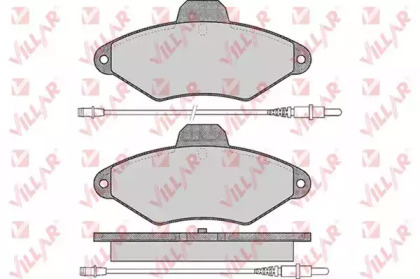 Комплект тормозных колодок VILLAR 626.0487