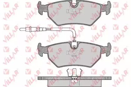 Комплект тормозных колодок VILLAR 626.0497