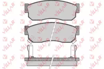 Комплект тормозных колодок VILLAR 626.0519