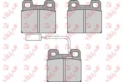 Комплект тормозных колодок VILLAR 626.0531