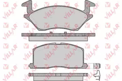Комплект тормозных колодок VILLAR 626.0560