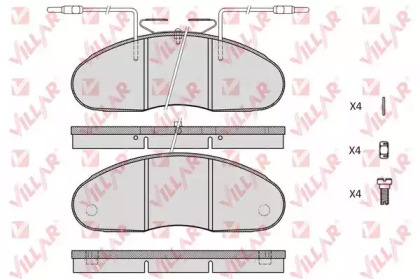 Комплект тормозных колодок VILLAR 626.0580