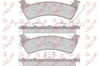 Комплект тормозных колодок VILLAR 626.0595
