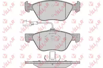 Комплект тормозных колодок VILLAR 626.0614