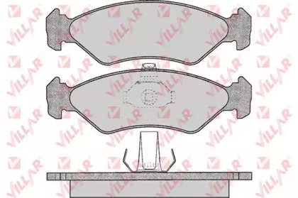 Комплект тормозных колодок, дисковый тормоз VILLAR 626.0625