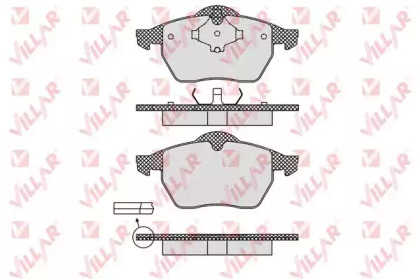 Комплект тормозных колодок VILLAR 626.0639