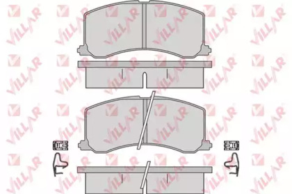 Комплект тормозных колодок VILLAR 626.0665