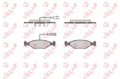 Комплект тормозных колодок VILLAR 626.0680