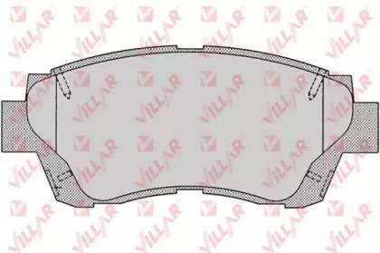 Комплект тормозных колодок VILLAR 626.0701