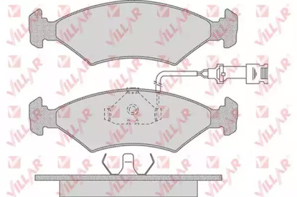 Комплект тормозных колодок, дисковый тормоз VILLAR 626.0735