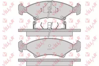 Комплект тормозных колодок VILLAR 626.0737