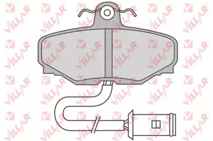 Комплект тормозных колодок VILLAR 626.0741