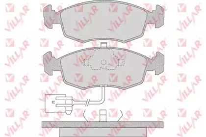 Комплект тормозных колодок VILLAR 626.0744