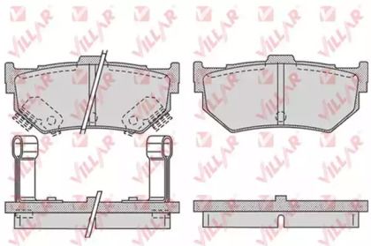 Комплект тормозных колодок VILLAR 626.0751