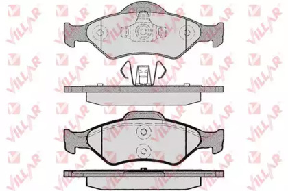 Комплект тормозных колодок VILLAR 626.0795