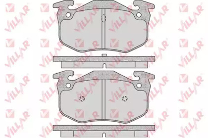 Комплект тормозных колодок, дисковый тормоз VILLAR 626.0801
