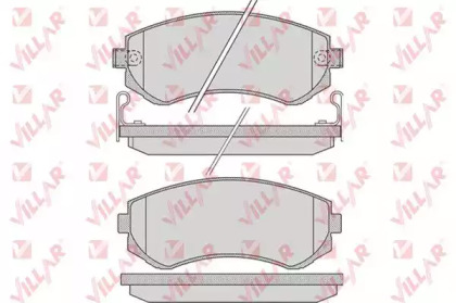 Комплект тормозных колодок VILLAR 626.0856