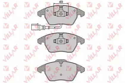 Комплект тормозных колодок VILLAR 626.0866