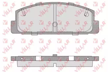 Комплект тормозных колодок VILLAR 626.0876