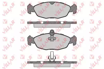 Комплект тормозных колодок VILLAR 626.0895