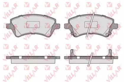 Комплект тормозных колодок VILLAR 626.1002