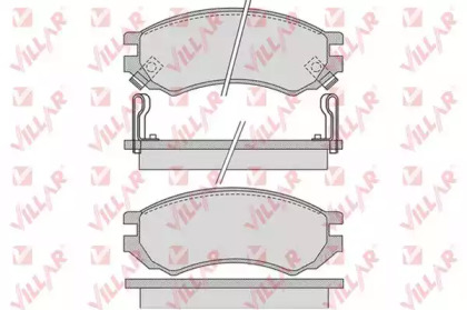 Комплект тормозных колодок VILLAR 626.1008