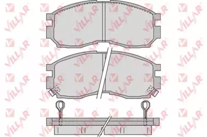 Комплект тормозных колодок VILLAR 626.1012