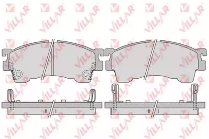 Комплект тормозных колодок VILLAR 626.1017