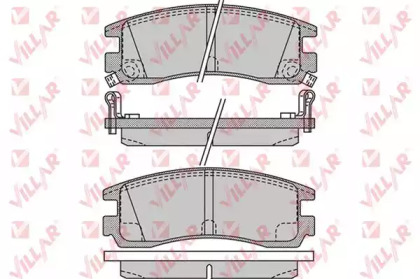 Комплект тормозных колодок VILLAR 626.1031