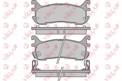 Комплект тормозных колодок VILLAR 626.1044
