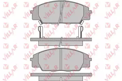 Комплект тормозных колодок VILLAR 626.1070