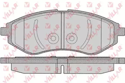 Комплект тормозных колодок VILLAR 626.1080