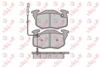 Комплект тормозных колодок, дисковый тормоз VILLAR 626.1108