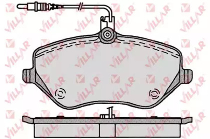 Комплект тормозных колодок VILLAR 626.1202