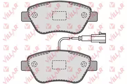 Комплект тормозных колодок VILLAR 626.1225